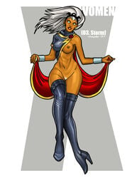 1girls 2007 dark-skinned_female dark_skin female female_only marvel marvel_comics ororo_munroe rhaydar solo storm_(x-men) straight_hair tagme tiara x-men