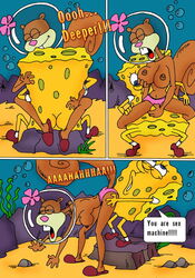 comic nickelodeon sandy_cheeks spongebob_squarepants spongebob_squarepants_(character) straight_hair yaoinami