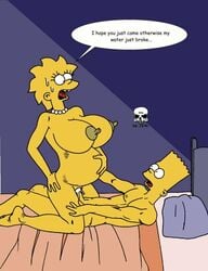 bart_simpson color female human imminent_birth incest lisa_simpson male pregnancy pregnant pregnant_sex sex straight the_fear the_simpsons vaginal_penetration