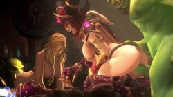 2boys 2girls 3d alexstrasza ambrosine92 animated areolae ass big_breasts breasts canon_couple couple cunnilingus female from_behind green_penis green_skin heroes_of_the_storm horde horde_(warcraft) human jaina_(hots_model) jaina_proudmoore large_breasts male naked nipples no_sound nude nude_male oral orc orc_(warcraft) orc_male sex source_filmmaker straight thrall video world_of_warcraft