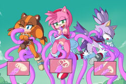 3girls ahe_gao alternate_version_at_source amy_rose amy_rose_(boom) anal anthro ayb aybr badger blaze_the_cat blue_eyes blush boots bound breast_sucking breasts brown_fur brown_hair clitoris closed_eyes clothed clothing cloud cum cum_in_ass cum_in_mouth cum_in_pussy cum_in_uterus cum_inside double_penetration dress eyelashes feline fellatio female female_only footwear forced fur gloves green_eyes group hairband half-closed_eyes hedgehog internal jungle_badger lactating lactation legwear lifted mammal medium_breasts milk milking_tentacles multiple_females multiple_girls nipples one_eye_closed open_mouth oral orange_fur outside paizuri penetration pink_fur pink_hair plant pleasure_face pleasure_rape purple_fur pussy rape sega sex shrub skirt sonic_(series) sonic_boom sticks_the_badger sticks_the_jungle_badger sticks_the_tejon stockings sucking suspension tears tentacle tentacle_between_breasts tentacle_sex tentacle_sucking_breasts tongue tongue_out topless upskirt uterus vaginal_penetration x-ray