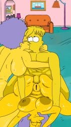 1boy 1boy2girls 20th_century_fox 20th_century_studios 2girls age_difference anal anal_sex artist_name aunt aunt_and_nephew bart_simpson big_breasts color colored deep_penetration deuscartoon fox_corporation full_color gracie_films incest kissing kissing_while_penetrated patty_bouvier selma_bouvier the_simpsons uncensored uncensored_breasts uncensored_nipples uncensored_penis uncensored_pussy uncensored_vagina