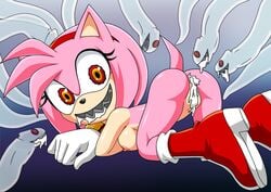 after_sex amy_rose anus boo_(sonic) breasts cum cum_in_ass cum_in_mouth cum_in_pussy cum_inside exposed_torso female footwear ghost handwear mostly_nude possessed possessed_amy_rose possession pussy sharp_teeth sonic_(series) tentacle unusual_pupils