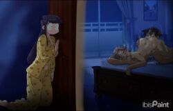 1boy 2girls caught caught_in_the_act cheating cheating_boyfriend closed_eyes cum cum_drip eating_ass eating_pussy gilf grabbing_another's_ass grabbing_ass grabbing_butt josetomedasco komi-san_wa_komyushou_desu komi_shouko licking licking_ass licking_pussy netorare ntr old_woman older_female older_female_younger_male older_woman_and_younger_boy rimming rimming_female steam steaming_body steamy steamy_breath tadano_hitohito voyeur voyeurism younger_male