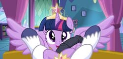 2018 absurd_res alicorn animal_genitalia animal_penis bed brother brother_and_sister crown duo equine equine_penis erection faceless_male female feral friendship_is_magic hair highres horn horse horsecock incest inside looking_at_viewer male mammal multicolored_hair my_little_pony on_bed penis pony rainbownspeedash shining_armor_(mlp) sibling sister straight twilight_sparkle_(mlp) two_tone_hair unicorn wings