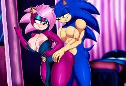 ai_generated ass blue_body breasts couple female incest magenta_fur male male/female pink_hair sonia_the_hedgehog sonic_(series) sonic_the_hedgehog sonic_the_hedgehog_(series) sonic_underground straight veiny_penis