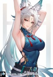 1girls ai_generated degenbrecher feixiao_(honkai:_star_rail) honkai:_star_rail large_breasts patreon patreon_username subscribestar subscribestar_username