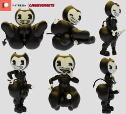 2023 3d 5_fingers angry anus ass balls bendy_and_the_ink_machine bendy_the_dancing_demon big_butt black_body black_clothing black_footwear black_shoes black_skin blue_anus bodily_fluids bow_tie camseven circumcised clothing crossed_arms cum cum_while_penetrated demon digital_media_(artwork) english_description erection fellatio_gesture fingerless_gloves fingers footwear front_view genital_fluids genitals gesture glans gloves hand_on_butt hand_on_hip handwear hi_res humanoid_genitalia humanoid_penis lying male masturbation mouth_closed multiple_poses on_side one_eye_closed open_mouth penetration penile penile_masturbation penis pose presenting presenting_hindquarters simple_background sketch_page smile solo spade_tail suggestive suggestive_gesture tail thick_thighs tongue tongue_out toony white_background white_bow_tie white_clothing white_glans white_gloves white_handwear wide_hips wink
