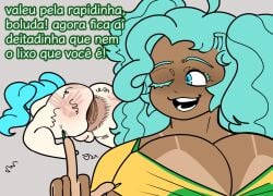 after_sex argentina argentinian_miku big_ass big_breasts big_butt brazil brazilian brazilian_female brazilian_miku breasts_bigger_than_head dark-skinned_futanari dark_skin erection fuck_you_argentina hatsune_miku light-skinned_female light_skin megokinho portuguese portuguese_text racism small_breasts stray_pubic_hair