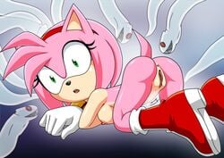 amy_rose anus boo_(sonic) breasts female ghost green_eyes imminent_rape open_mouth possession pussy sonic_(series) tentacle wide_eyed