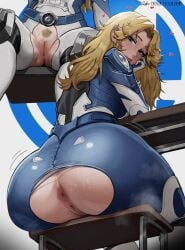 1girls aelion_draws anus big_ass blonde_hair huge_ass invisible_woman invisible_woman_(marvel_rivals) marvel marvel_rivals pawg ripped_clothing sue_storm sweat sweatdrop sweaty_butt tagme thick_ass