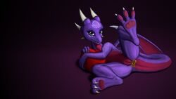 buttplug cynder dragon kincute looking_at_viewer presenting pussy scalie spyro_the_dragon tagme