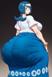 ai_generated big_ass big_breasts cellulite gigantic_ass gvukub huge_ass lana's_mother_(pokemon) nintendo pokemon