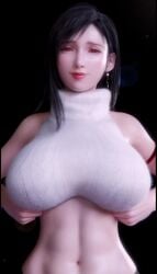 1girls 3d 3d_animation alymewnsfw big_breasts bouncing_breasts breast_drop breasts breasts_out female female_only final_fantasy final_fantasy_vii final_fantasy_vii_remake longer_than_10_seconds mokujin_hornywood nipples pantsushi patreon_username slim_waist solo solo_female sound tagme tifa_lockhart tit_drop tongue tongue_out video