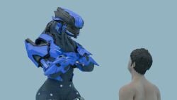 16:9 adoration alien anthro duo female halo_(series) hi_res human humanoid karmanic_mizery male male/female mammal microsoft nude_male sangheili widescreen xbox_game_studios