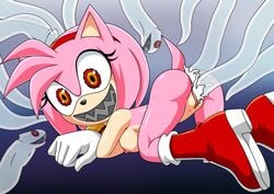 amy_rose anal anus boo_(sonic) breasts cum cum_in_ass cum_in_pussy cum_inside double_penetration female ghost penetration possessed_amy_rose possession pussy sex sharp_teeth sonic_(series) tentacle unusual_pupils vaginal_penetration