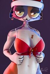 bottomless bra christmas cute fortnite fortnite:_battle_royale furry meow_skulls_(fortnite) mewtrix tease