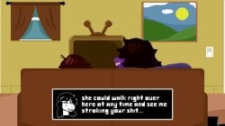 anthro_penetrated big_ass big_breasts cowgirl_position cum_inside deltarune facesitting femdom furry handjob incest kris_(deltarune) larger_female milf oral shoestrang size_difference susie_(deltarune) tagme threesome toriel vaginal_penetration video