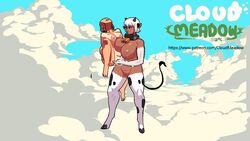 animal_ears animal_humanoid animal_tail animated anthro anthro_on_human areola balls big_breasts biped bovine breasts cattle character_request cloud_meadow cow_girl cow_humanoid cow_print cow_tail duo erection eve_(cloud_meadow) female fingering fur fuzzamorous hair hi_res hooves horns human human_on_anthro humanoid interspecies kissing larger_female mammal monster_girl nipples nude open_mouth penetration pussy s-purple sex size_difference smaller_female tanline vaginal_penetration video_games yuri