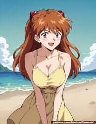 ai_generated aindroidparanoid asuka_langley_sohryu beach big_ass big_breasts big_butt blue_eyes dress huge_breasts large_ass large_breasts large_butt long_hair narrow_waist neon_genesis_evangelion neopn_genesis_evangelion neopn_genesis_evangelion ocean panties red_hair sand stable_diffusion wavy_hair