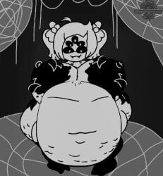 animated animated animated big_belly blueyreplanted muffet vore vore_belly