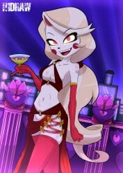 1girls breasts charlie_morningstar_(hazbin_hotel) demon demon_girl fangs female female_only h1draw hazbin_hotel hi_res looking_at_viewer open_mouth solo teeth tongue vivienne_medrano