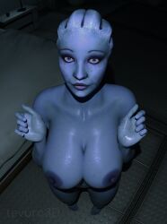 liara t'soni from mass effect by tevura3d