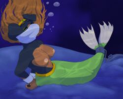 asphyxiation drowning furry losing_consciousness mermaid_tail tagme underwater