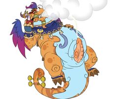 2018 3_toes animal_genitalia anthro belly big_belly cum cumshot dragon ejaculation eyewear front_view genital_slit glasses hand_on_stomach looking_at_viewer male male_only orgasm pipe poplaromo simple_background slightly_chubby slit smoke solo spyro_reignited_trilogy spyro_the_dragon toes unika_(spyro) video_games white_background wings