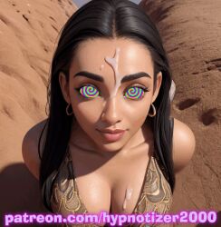 ai_generated big_breasts bikini cum cum_on_face hypno_eyes hypnosis hypnosis_app hypnotic hypnotic_eyes hypnotizer2000 mind_control spiral_eyes submissive submissive_female