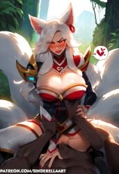 1boy 1girls ahri ai_generated ass big_ass big_breasts big_butt breasts cheating cock dark-skinned_male female_focus huge_breasts huge_cock immortalized_legend_ahri interracial large_ass large_breasts large_cock large_penis league_of_legends light-skinned_female male_pov netorare ntr penis riot_games rough_sex sex sinderellaart solo_focus spoken_heart straight