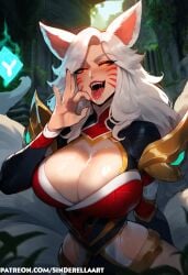 1girls ahri ai_generated ass big_ass big_breasts big_butt breasts cheating huge_breasts immortalized_legend_ahri large_ass large_breasts league_of_legends netorare ntr riot_games sinderellaart