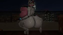 3d animatronic ass big_breasts big_butt breasts clothing female five_nights_at_freddy's five_nights_at_freddy's_2 footwear grope hand_on_breast high_heels huge_breasts huge_butt hyper hyper_breasts looking_at_viewer machine mangle_(fnaf) multi_breast night outside robot shoes solo thatblackcopfromdawnofthedead video_games