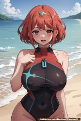 pyra from xenoblade (series) by aindroidparanoid