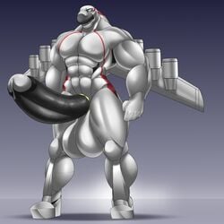 2018 aeromorph aircraft an-225 anthro balls big_balls erection fenrir_(nolollygagging) huge_balls huge_cock humanoid_penis hyper hyper_balls hyper_penis living_aircraft living_machine machine male male_only muscular muscular_male nolollygagging nude original original_character penis precum solo standing uncut vein veiny_penis wings