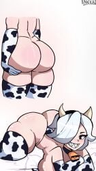 ass brawl_stars colette_(brawl_stars) cow_horns cow_print cowgirl_outfit female kagekao smile thick thighs