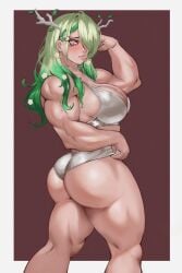 1girls big_ass big_breasts bursting_breasts ceres_fauna cleavage drugalek female female_only flexing flexing_bicep hololive hololive_english hololive_english_-council- hololive_english_-promise- hololive_japan muscular muscular_female round_ass thick_thighs virtual_youtuber