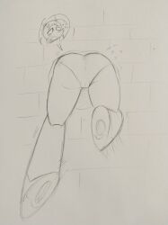 female jenny_wakeman my_life_as_a_teenage_robot sketch stuck_in_wall tagme xj9