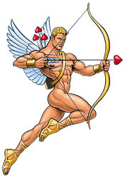 artist_request cupid flying male male_only muscles solo wings