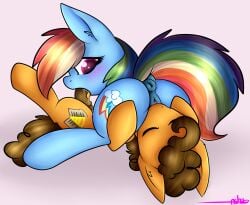 69_position animal_genitalia animal_pussy anus ashee cheese_sandwich_(mlp) closed_eyes duo equid equine equine_genitalia equine_pussy female feral friendship_is_magic genitals hasbro hi_res horse male male/female mammal my_little_pony oral pony pussy rainbow_dash_(mlp) sex