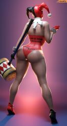 1girls 3d ass ass_focus back_view batman_(series) big_ass big_breasts breasts bust busty curvaceous curvy curvy_figure dc dc_comics female female_focus harleen_quinzel harley_quinn hips hourglass_figure huge_ass huge_breasts large_ass large_breasts legs light-skinned_female light_skin mallet mature mature_female slim_waist smitty34 thick thick_hips thick_legs thick_thighs thighs top_heavy voluptuous waist wide_hips