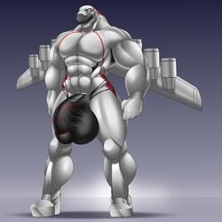 2018 aeromorph aircraft an-225 anthro bulge clothing fenrir_(nolollygagging) huge_balls huge_cock humanoid_penis hyper hyper_bulge living_aircraft living_machine machine male male_only mostly_nude muscular muscular_male nolollygagging original original_character penis penis_outline solo standing underwear wings