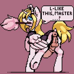 1boy 2018 alicorn animated anus balls clothing cuntboy equine feral friendship_is_magic full-package_cuntboy gif hair herm hermaphrodite horn intersex loop maid_uniform male male_only maleherm mammal multi_genitalia my_little_pony penis pixel_art pussy simple_background solo stockingshot56 uniform wings