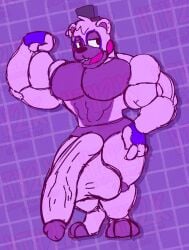 1anthro 1boy 1furry 3_toes anthro anthro_male anthro_only balls bear biceps big_balls big_cock big_muscles big_pecs big_penis big_testicles buff cock dick fetish fingerless_gloves five_nights_at_freddy's five_nights_at_freddy's:_security_breach flexing flexing_arms flexing_bicep flexing_muscles fnaf furry furry_male furry_only glamrock_helpy_(fnaf) hand_on_hip hat helpi helpy hydethehybrid2000 hyper hyper_penis lidded_eyes male male_only masculine masculine_male massive_cock massive_penis muscles muscular muscular_anthro muscular_arms muscular_male no-human no_human no_humans no_male_nipples only_furry only_male open_mouth patterned_background pecs penis png purple_body purple_fur simple_background solo solo_furry solo_male standing testicles top_hat tophat ursid ursine