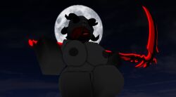 1girls 3d big_breasts breasts demon demon_girl female female_only holding holding_object lampshaderr34 nipples pussy roblox robloxian scythe tagme vagina
