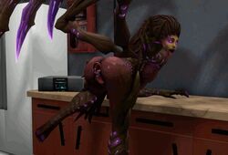 1girls 3d anal_insertion anal_object_insertion animated barefoot can female female_only gaping_anus high_heels kitchen masturbation object_insertion peace_sign queen_of_blades sarah_kerrigan soda soda_can solo starcraft tongue tongue_out vaginal_insertion wings