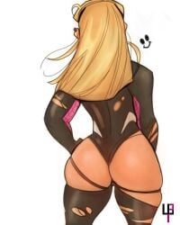 ass ass_focus female female_only gwen_stacy hairband hourglass_figure marvel safe_for_work spider-gwen spider-man:_into_the_spider-verse tight_clothing tomphelippe torn_clothes wide_hips