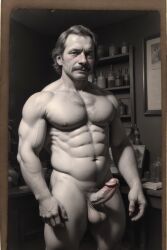 19th_century 1boy ai_generated big_balls big_penis daddy ia male male_only muscle older_male rd_(artist) solo solo_male