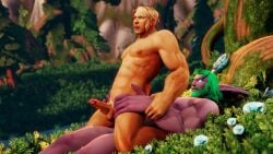 2boys 3d anal anal_sex animated beard bouncing_penis czad0ra forest_background grass green_hair interspecies male male_focus male_only mp4 naked no_sound nude outdoors pointy_ears pucker purple_skin reverse_cowgirl_position sex size_difference straddling video world_of_warcraft yaoi