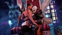 2boys anal animated czad0ra final_fantasy_xiv hesperos kissing male_focus male_only nude size_difference tagme throne video vikko_lionfang yaoi